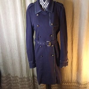 Navy Tory Burch Trench Coach